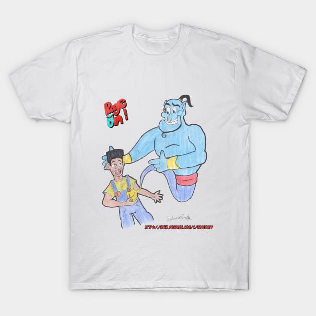 RageOn! drawing Prince of Genie T-Shirt by RageOntv